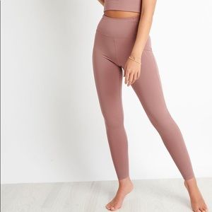 Girlfriend compressive high-rise leggings 7/8 length rose quartz